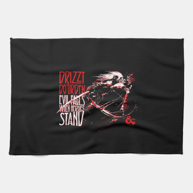 Dungeons & Dragons Evil Falls When Heroes Stand Tea Towel (Horizontal)