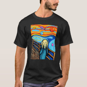 Dungeons Munch's The Scream D20 T Dragons T-Shirt