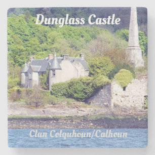 Dunglass Castle – Clan Colquhoun/Calhoun Stone Coaster