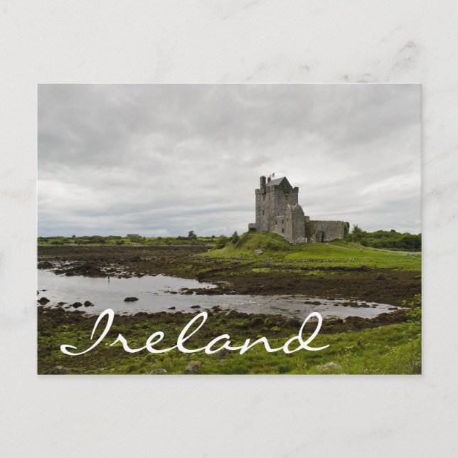 Dunguaire castle, Ireland text postcard (Front)