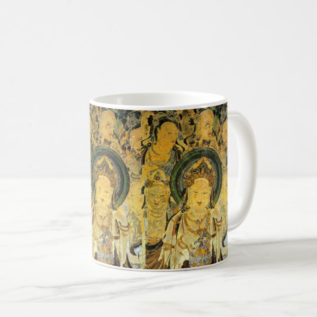 Dunhuang mural painting coffee mug (Front Right)