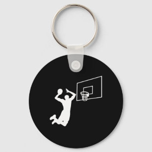Dunk Basketball Player Slam Dunk Baller Basketball Key Ring