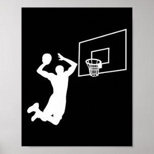 Dunk Basketball Player Slam Dunk Baller Basketball Poster
