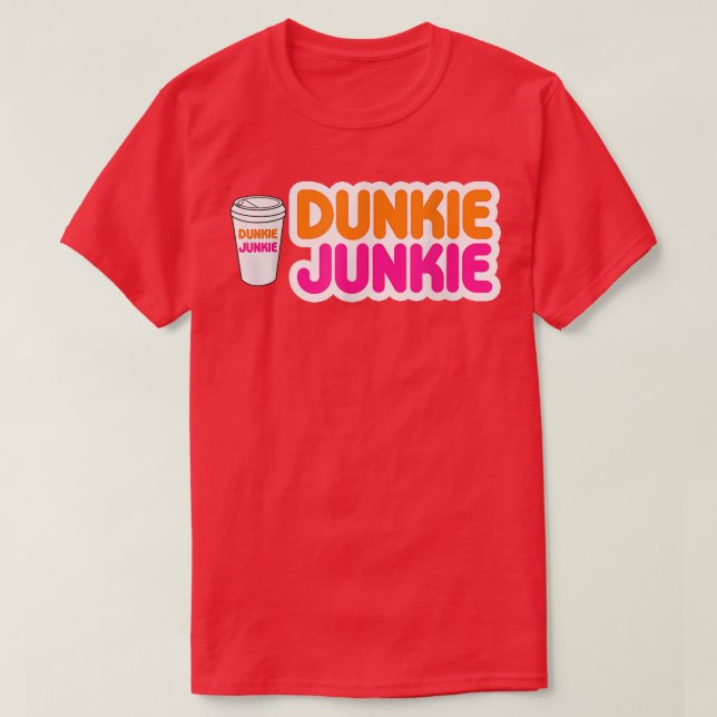 Dunkie Junkie Coffee Love Funny Coffee Saying 2022 T-Shirt (Design Front)