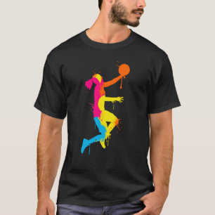Dunking basketball player basket basketball player T-Shirt