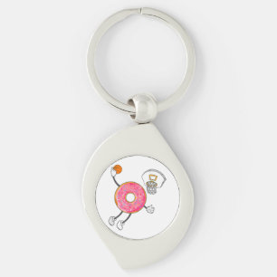 Dunking Doughnut Hole Food Champ Key Ring