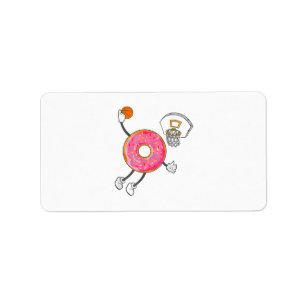 Dunking Doughnut Hole Food Champ Label
