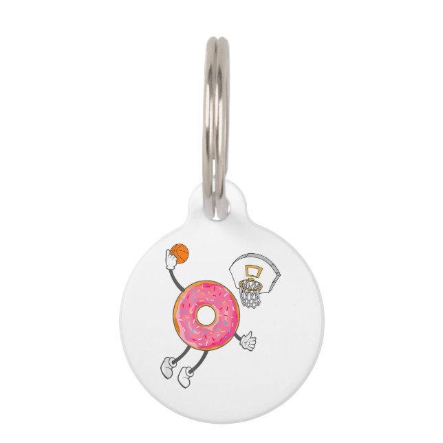 Dunking Doughnut Hole Food Champ Pet Tag (Front)