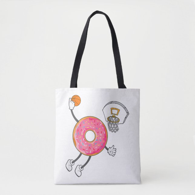 Dunking Doughnut Hole Food Champ Tote Bag (Front)