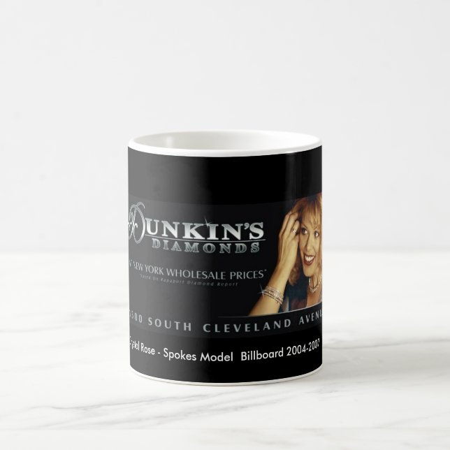 Dunkins billboard 2004-2007 Spokesmodel -Crystal R Coffee Mug (Center)