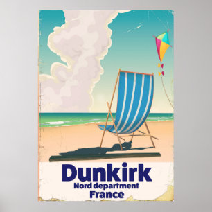 Dunkirk Beach travel poster