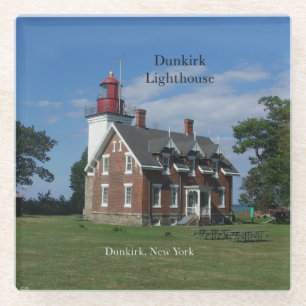 Dunkirk Lighthouse glass coaster