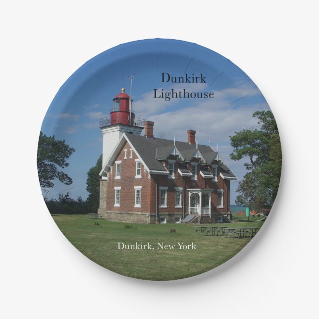 Dunkirk Lighthouse paper plate (Front)