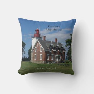 Dunkirk Lighthouse square pillow
