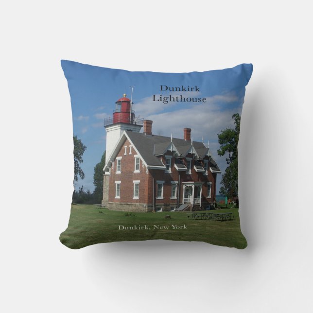Dunkirk Lighthouse square pillow (Front)