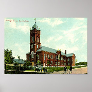 Dunkirk New York St Hedwigs 1909 Poster