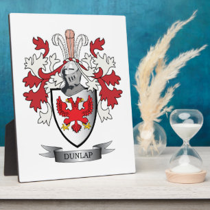 Dunlap Family Crest Coat of Arms Plaque