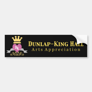 Dunlap-King Black Bumper Sticker