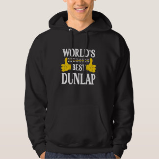 Dunlap Surname Team Family Last Name World's Best  Hoodie