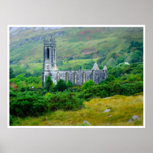Dunlewey Church Poster Historic Donegal Ireland