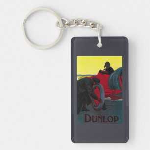 Dunlop Vintage PosterEurope Key Ring