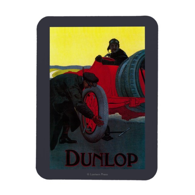 Dunlop Vintage PosterEurope Magnet (Vertical)