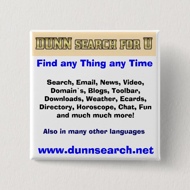 DUNN button for U (Front)