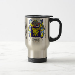 Dunn Family Coat of Arms Travel Mug