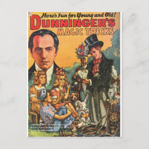 DUNNINGER PULP MAGAZINE COVER POSTCARD
