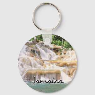 Dunn's River Falls Jamaica closeup Key Ring