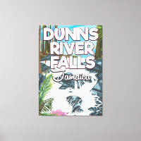 Dunn's River Falls Jamaica travel poster