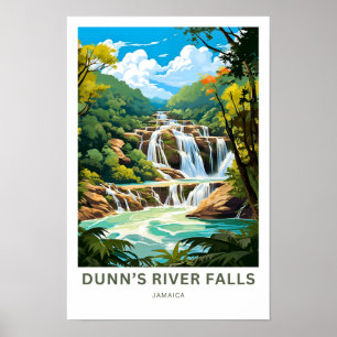Dunn's River Falls Jamaica Travel Print