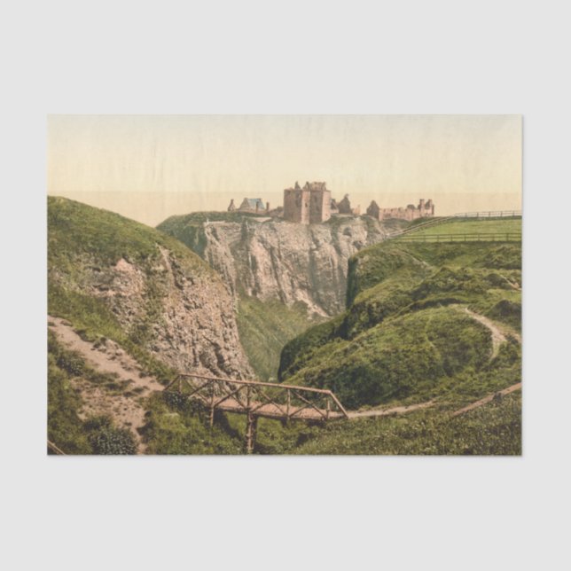 Dunottar Castle, Stonehaven, Scotland Tissue Paper (Front)