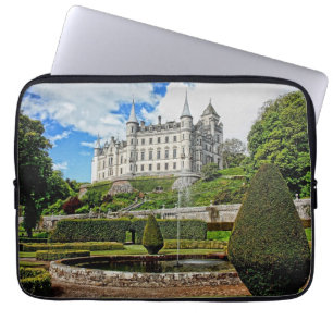 Dunrobin castle architecture photo laptop sleeve