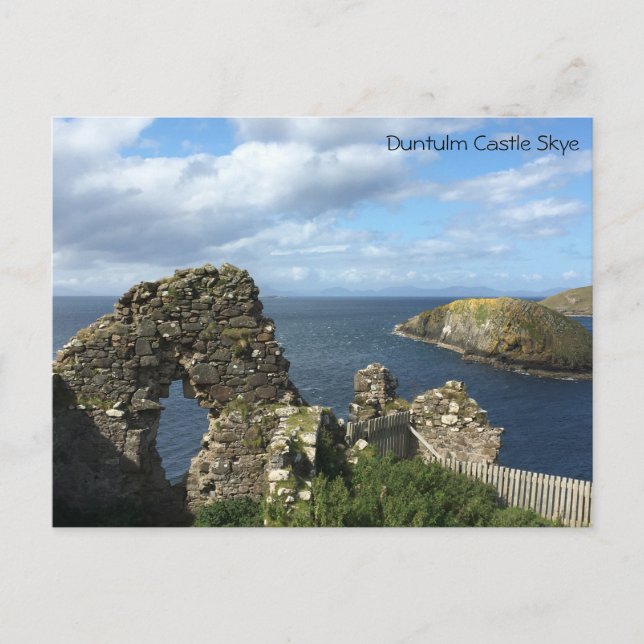 Duntulm Castle Skye Postcard (Front)