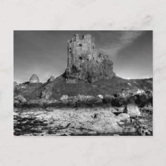 Dunure Castle on the rugged Ayrshire coast Postcard