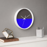 DUO 2024 CLOCK<br><div class="desc">Two colors in contemporary color combinations. Electric blue and mahogany brown.</div>