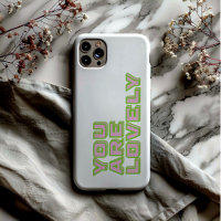 Duo colored typography-You are lovely mantra