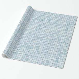 Duo-tone Pastel AquaTile Pattern Wrapping Paper