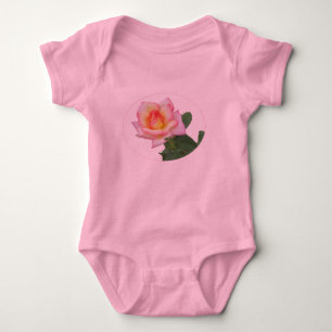 Duo-tone Pink Rose Baby Bodysuit