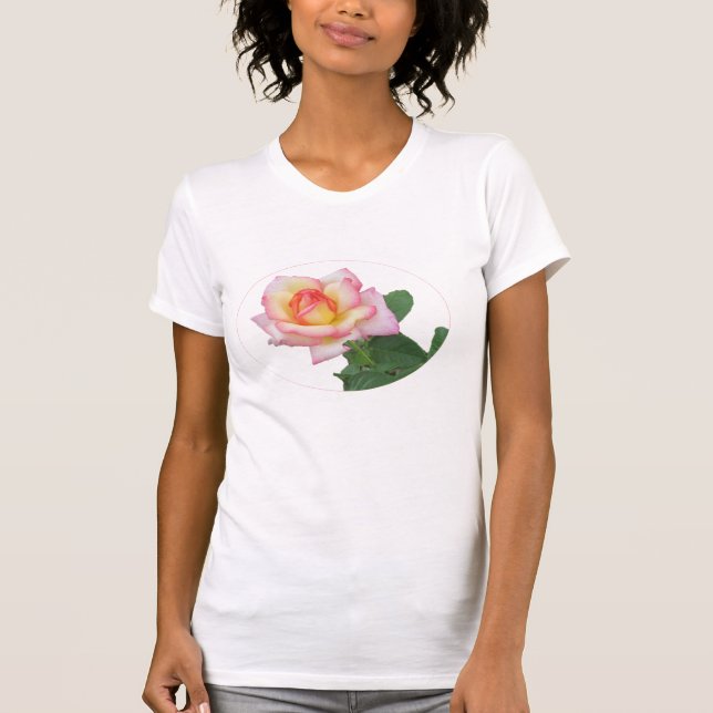Duo-tone Pink Rose T-Shirt (Front)