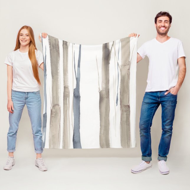 Duo Tone Trees II Fleece Blanket (In Situ)