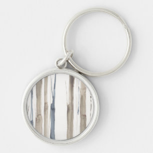 Duo Tone Trees II Key Ring
