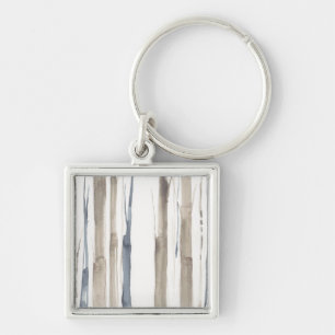 Duo Tone Trees II Key Ring