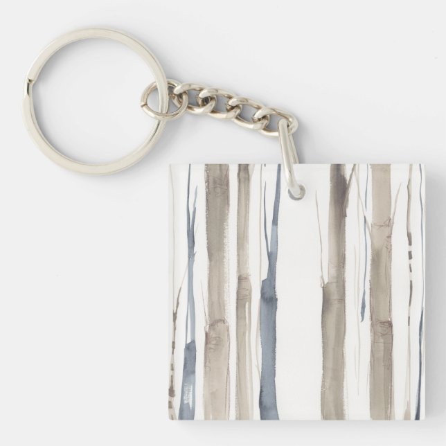 Duo Tone Trees II Key Ring (Front)