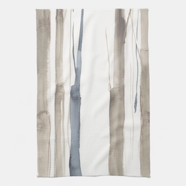 Duo Tone Trees II Tea Towel (Vertical)