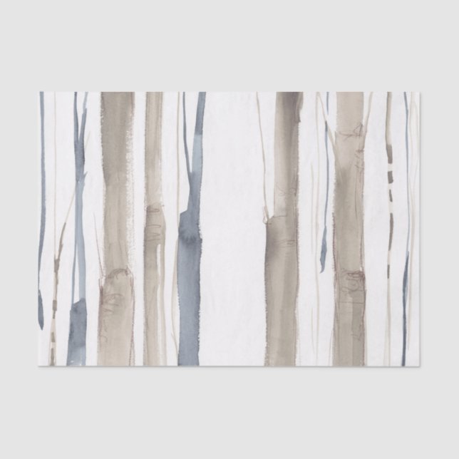Duo Tone Trees II Tissue Paper (Front)