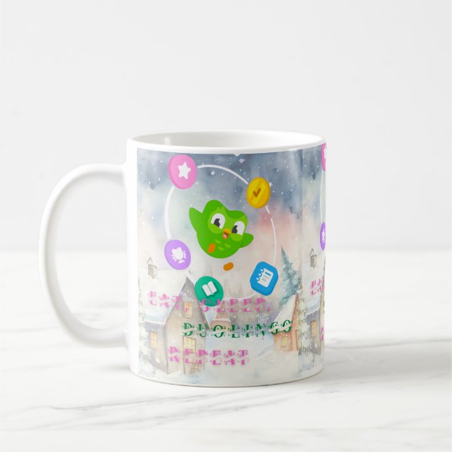 duolingo coffee mug (Left)