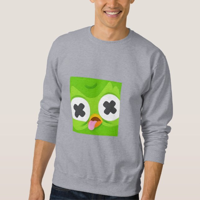 Duolingo Owl, But He’s Seen Some Things Sweatshirt (Front)