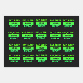 duolingo wrapping paper sheet